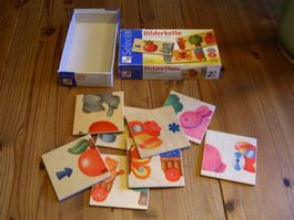 Holz Legespiel Bilderkette, 8 Bildtafeln aus Holz - Selecta