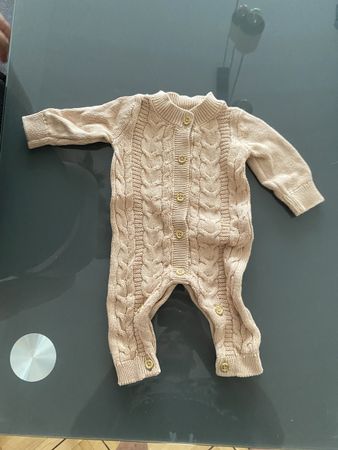 Combinaison bébé so cute beige taille 62 cm tricot