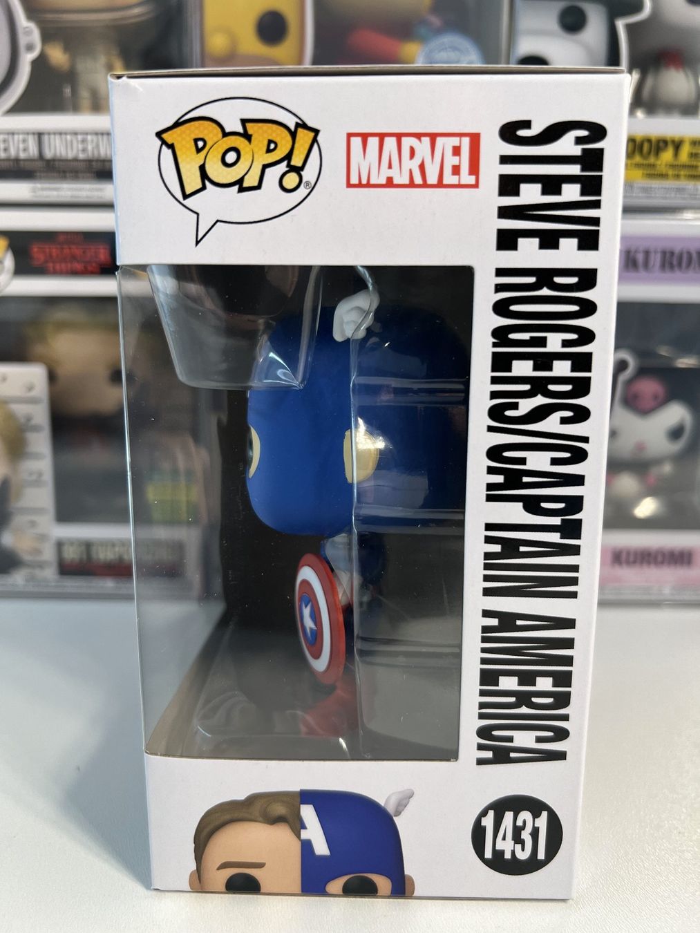Funko Statuette: Funko POP! Marvel Split Steve Rogers / Captain America – Nuovo e nell'imballaggio originale da Le Mouret venduto da perfectbijou 3