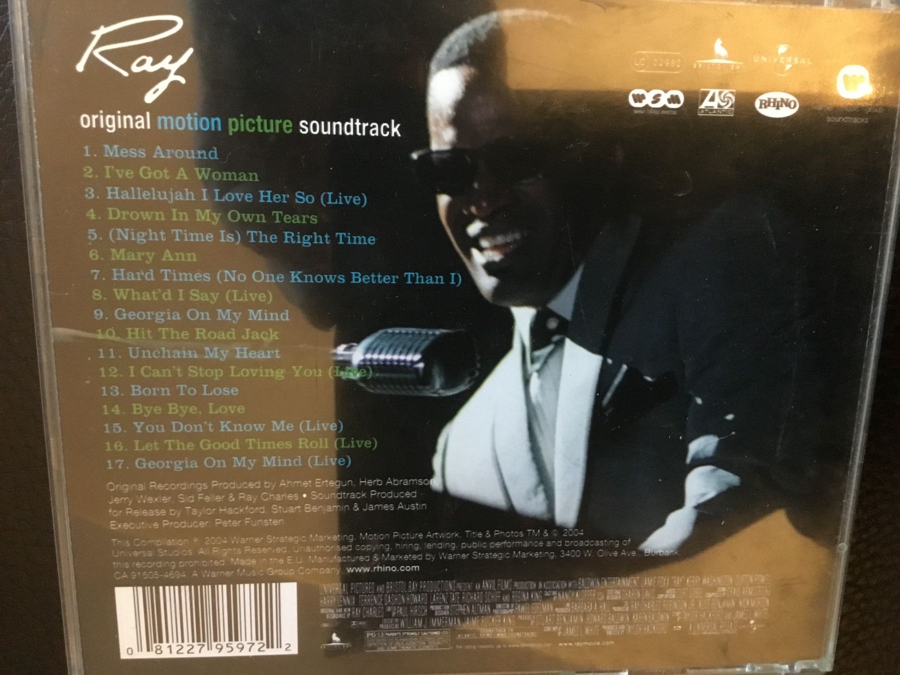 CDs: Ray  Charles   - Original Motion Picture Soundtrack - CD – Gebraucht aus Thierachern von sweden08 1