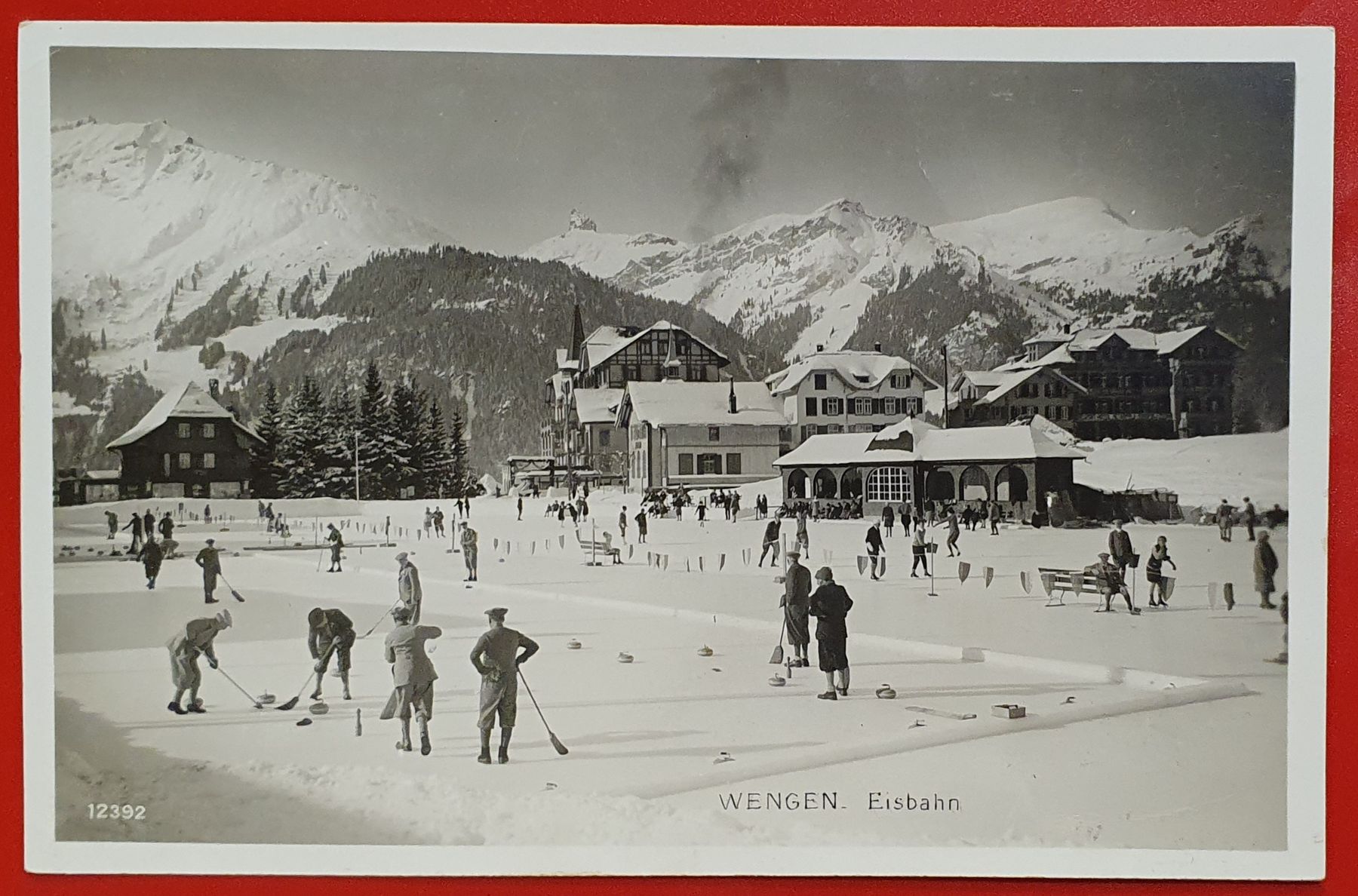 Cartoline postali: Wengen - Eisbahn – Usato da Kreuzlingen venduto da Rschweiz1