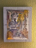AQUARELL "SIE" UNIKAT 23.5 x 30 cm