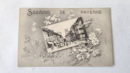 Ancienne carte postale, Souvenir de Payerne