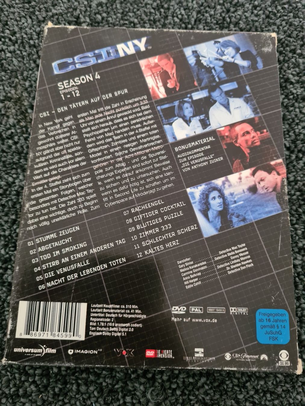 Alle DVDs: CSI:NY STAFFEL 4 EPISODEN 1-12 – Gebraucht aus Ruswil von jan_bxl5 1