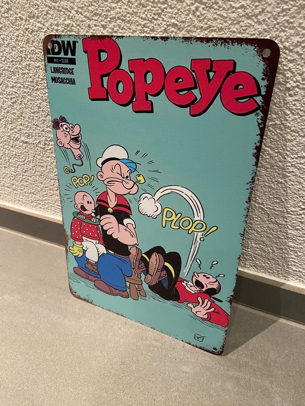 Schilder: SCHILD METALL POPEYE / DER RENNER/ NEU / 1 Pcs. – Neu und originalverpackt aus Seon von Aaargauer01 9