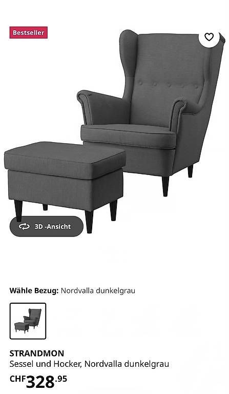 Fauteuils: Sessel mit Hocker neuwertig  – D'occasion à Arisdorf par Fambo