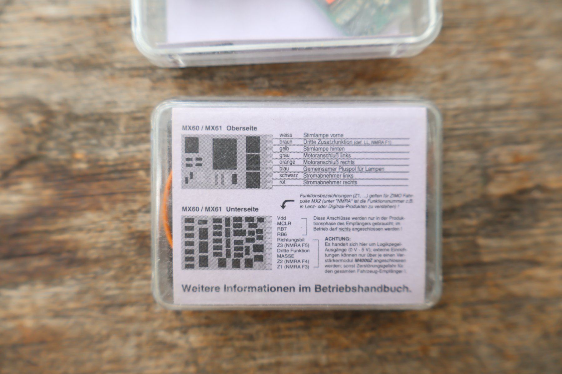 Zimo Modellini di ferrovie: ZIMO 3 x Digital Lok Decoder H0 - MX61/N - Neuwertig – Usato da Winterthur venduto da Monstera 4