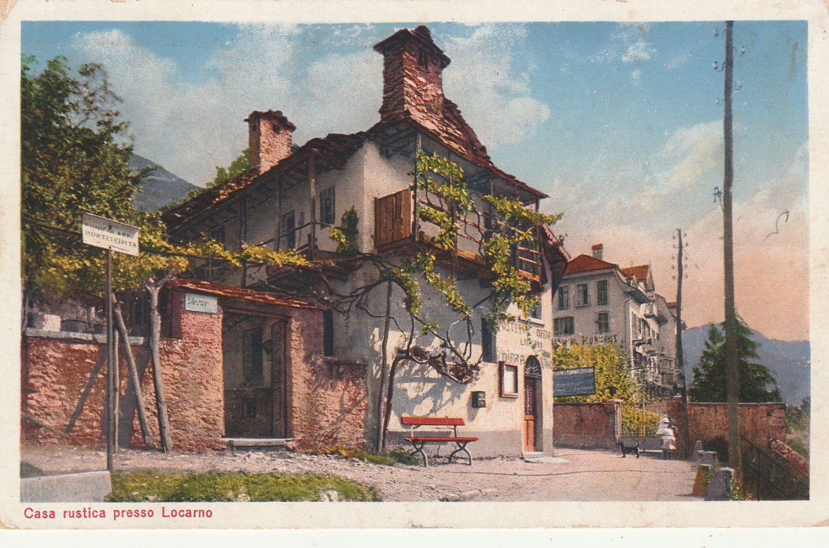 Cartoline postali: Locarno Casa rustica – Usato da Rorschacherberg venduto da fratovi2