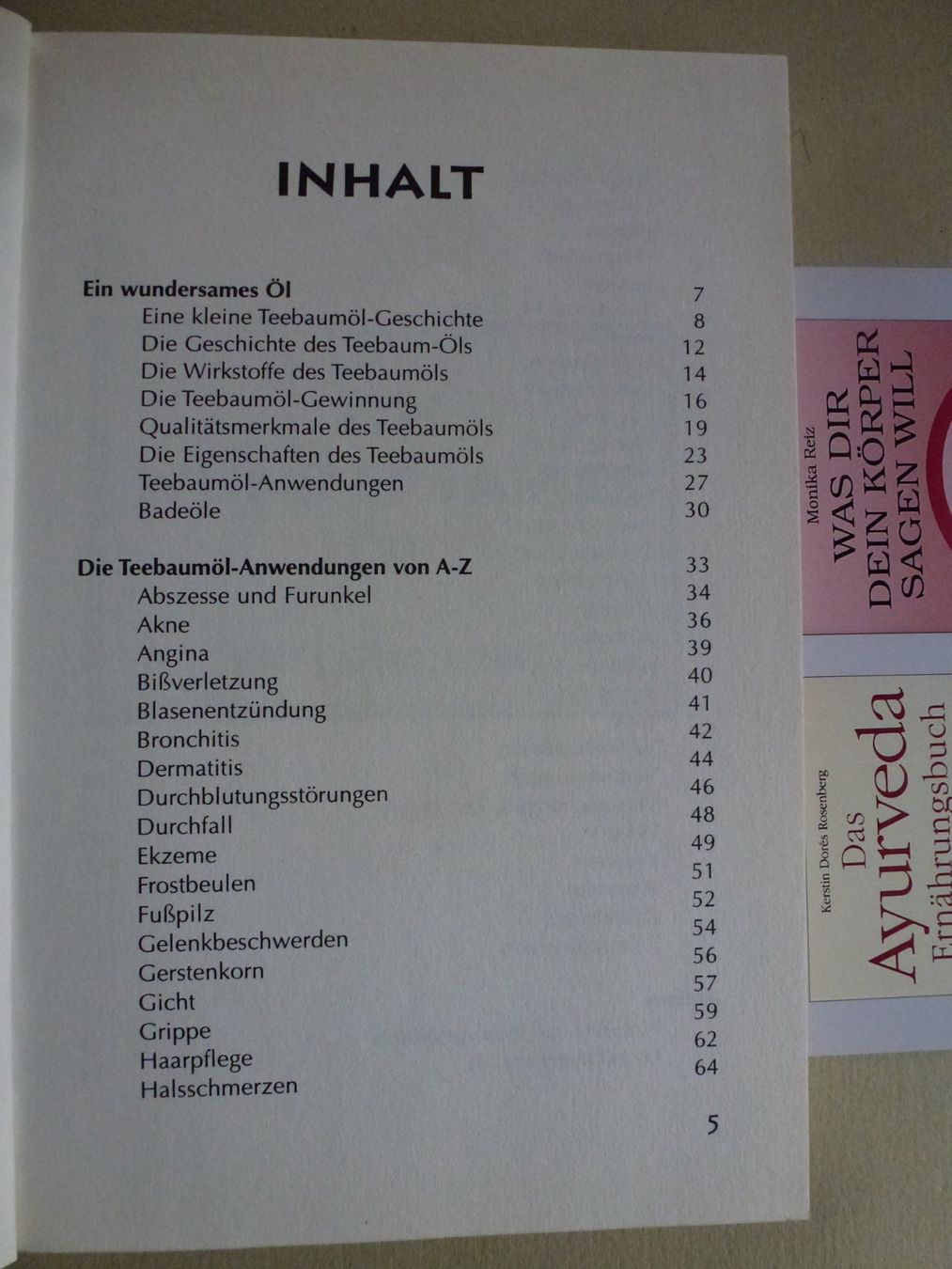 Libri: ABC des Teebaumöls - Heilanwendungen - Jörg Linditsch – Nuovo (secondo la descrizione) da Mühlrüti venduto da Dadadachs 4