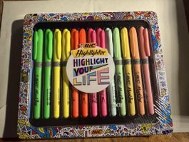 Set completo di evidenziatori BIC, colori assortiti
