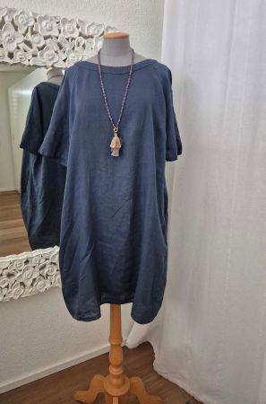 100% LEINEN, KLEID CALIBAN 820 Gr.42/44 passt zu RUNDHOLZ