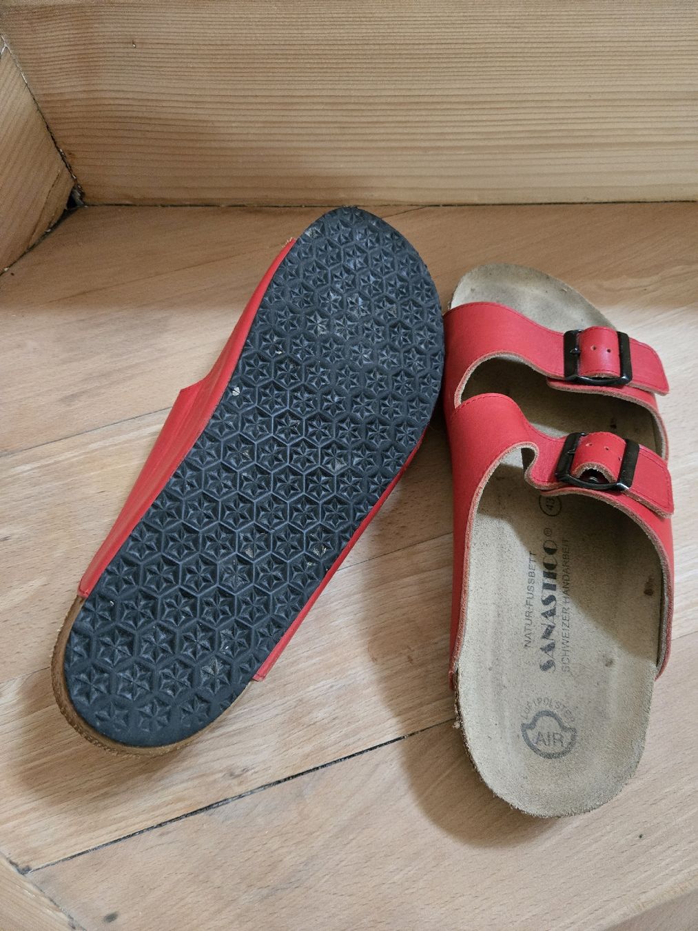 Scarpe da uomo: Sanastico Ledersandalen Gr. 43 – Nuovo (secondo la descrizione) da Unterterzen venduto da elebo 5