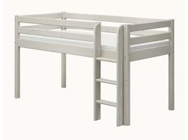 Flexa Hochbett mit Absturzsicherung und Leiter, 90x200