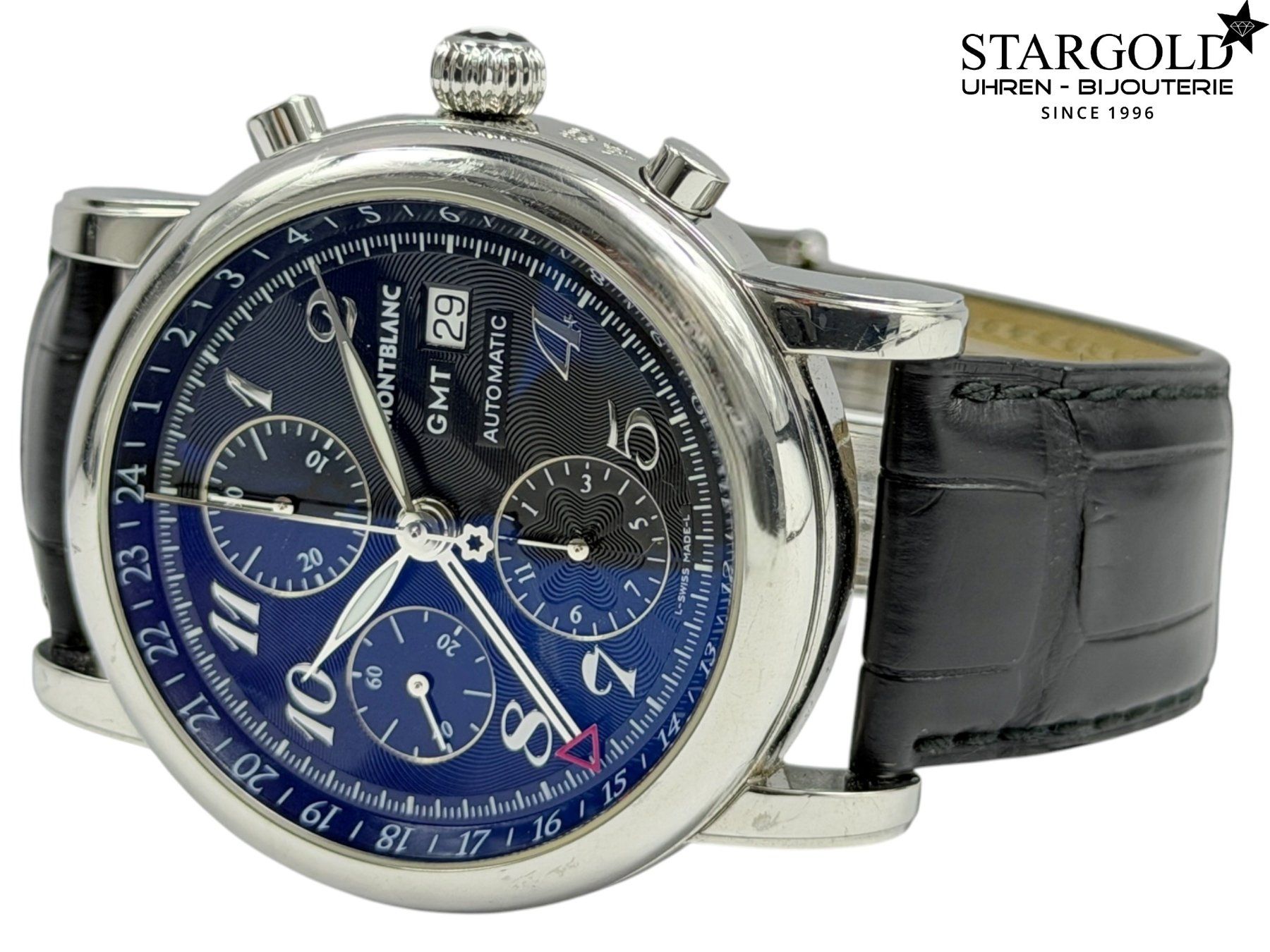 Montblanc Orologi: Montblanc Star Gmt Chronograph - 7067 – Usato da Zürich venduto da Stargold-Uhren 1