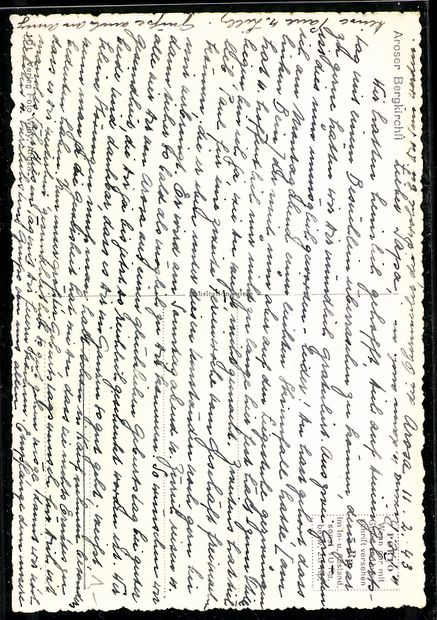 Cartoline postali: AK Arosa, Aroser Bergkirchli – Usato da Berlin venduto da bartko-reher 1