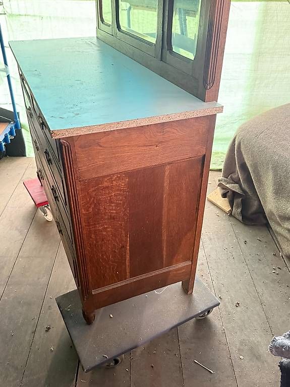 Cassettiere: Waschkommode, Eiche, mit Schubladen, und 3 Spiegel – Usato da Koblenz venduto da Kbaldinger 2