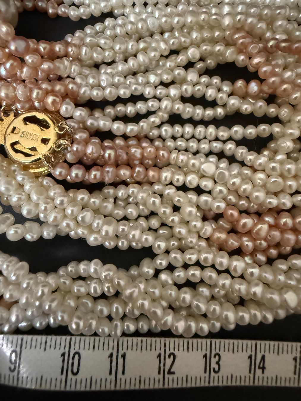 Catenine: Echte Perlen Kette und Armband Verschluss Silber 925 – Usato da Spiegel b. Bern venduto da Rogger72 5