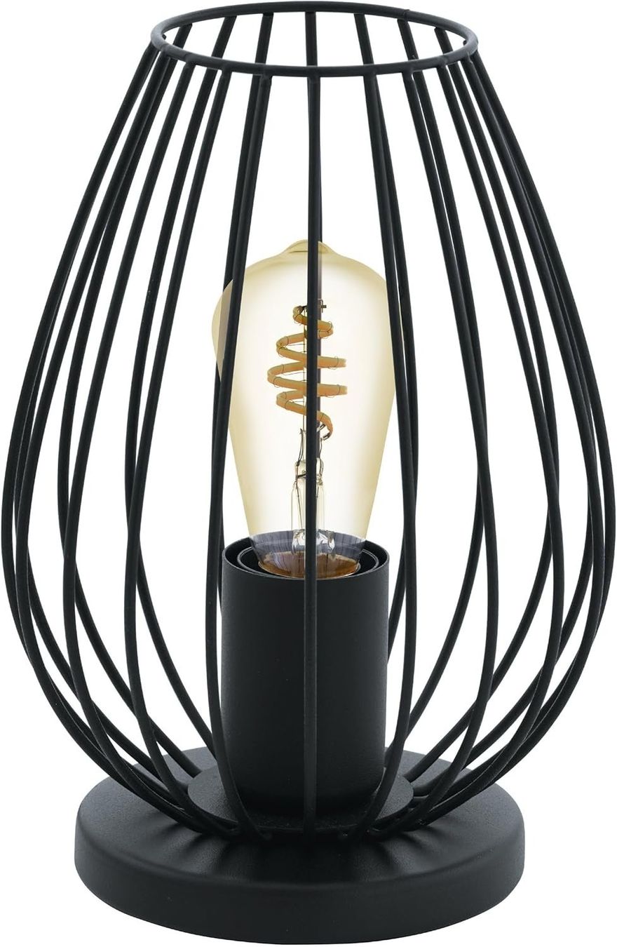 Lampade: Tischlampe Vintage E27 Schwarz – Nuovo e nell'imballaggio originale da Nuglar venduto da SmartLiving24 5