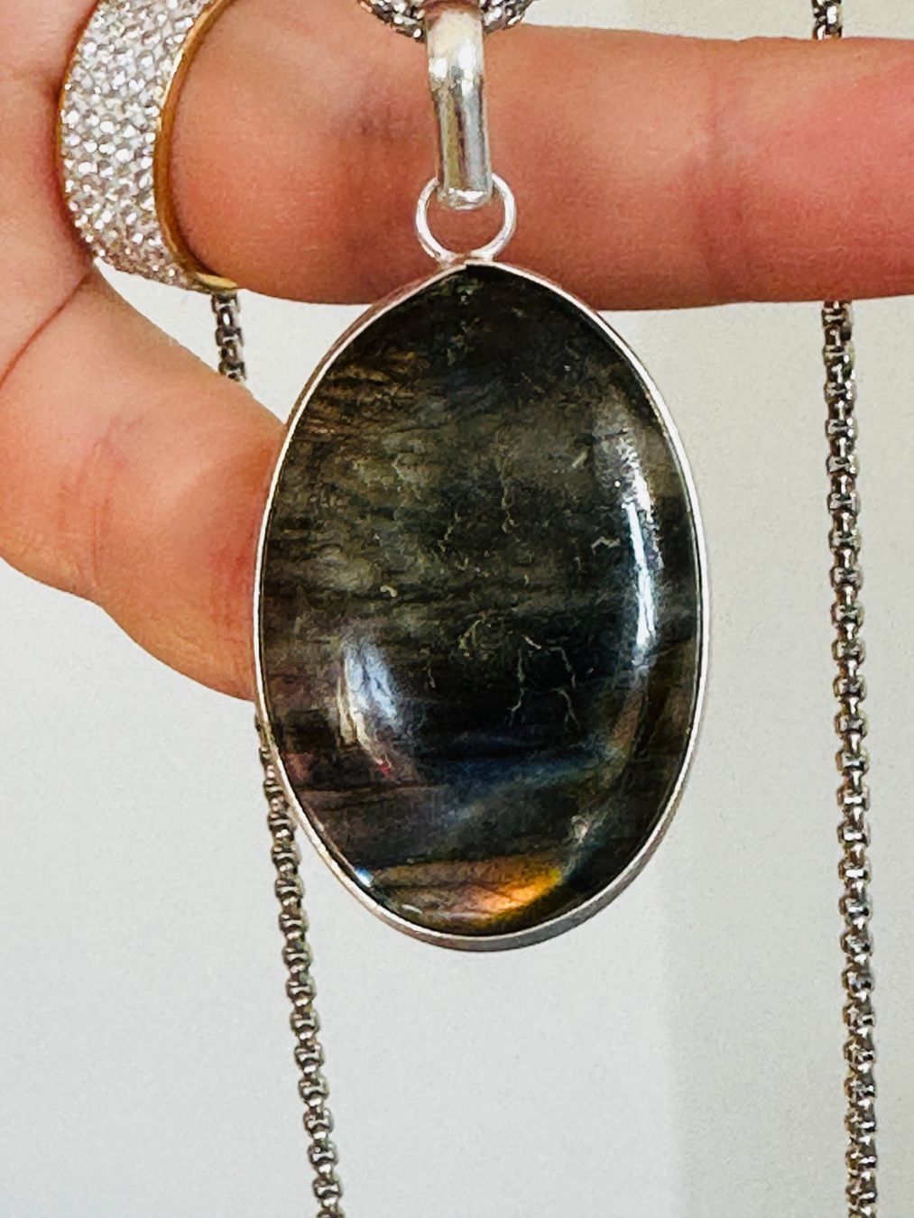 Catenine: Labradorite necklace – Nuovo e nell'imballaggio originale da Genève venduto da AGBERG