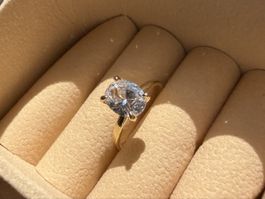 Verlobungsring aus 585er Gold mit Zirkonia
