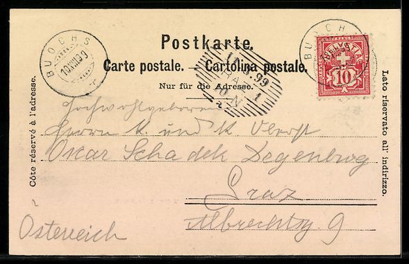 Cartes postales: AK Brunnen, Panorama, 1899 – D'occasion à Berlin par bartko-reher 1