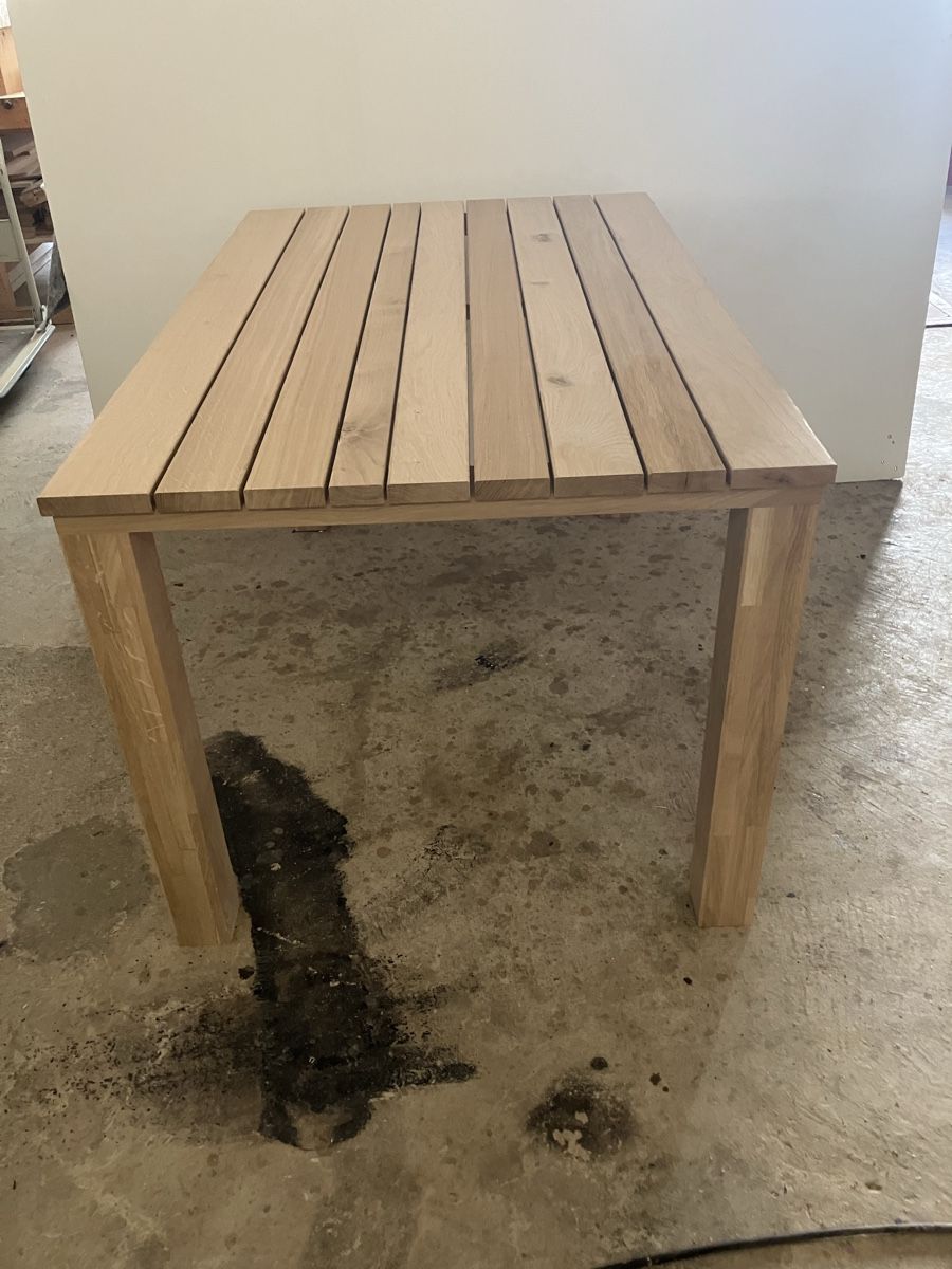 Tavoli: Neu Gartentisch Eiche massiv Länge 1.40 m – Nuovo (secondo la descrizione) da Werthenstein venduto da LEGE77