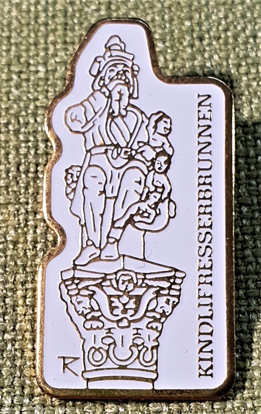 Placchette & Badge: O229 - Pin Bern Kinderfresserbrunnen – Usato da Reinach BL venduto da Boston-Verkauf