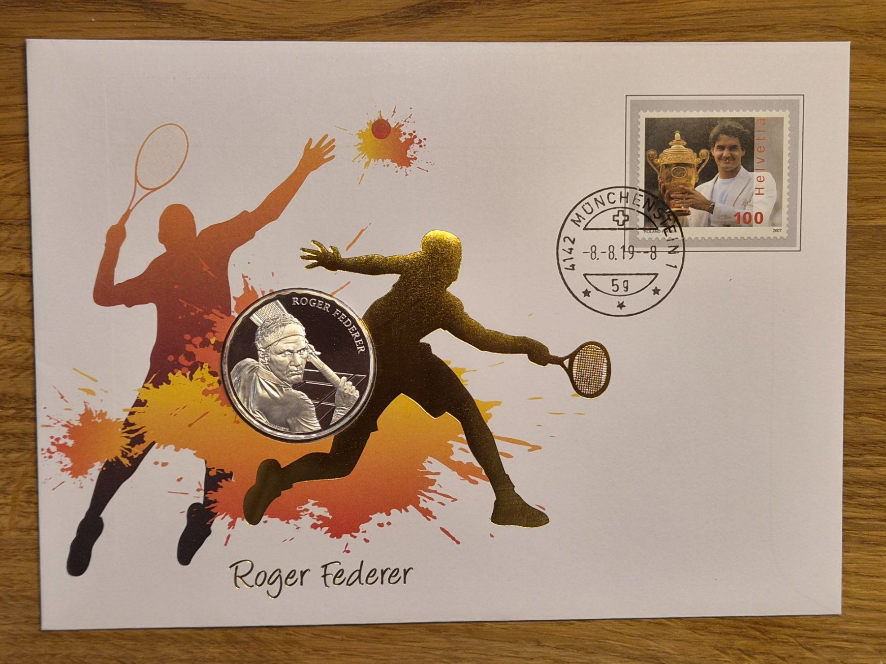 Tutti le monete: Numisbrief Roger Federer mit Silbermünze – Nuovo (secondo la descrizione) da Wetzikon ZH venduto da BeniB01