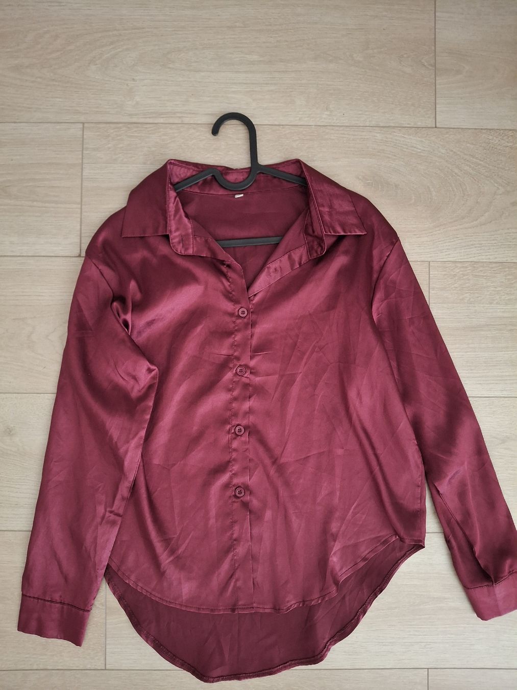 Camicette: Chemise bordeaux satin – Usato da Ecublens FR venduto da kla_th5j 2