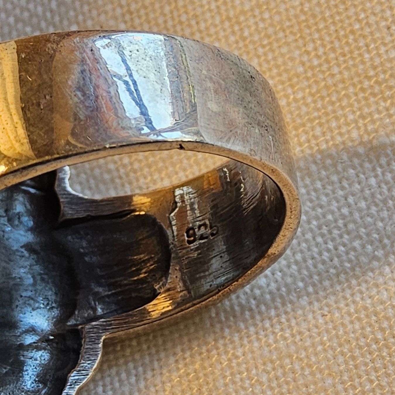 Anelli: Handmade Indianer Sterling Silber Ring for Men Gr. 62 – Usato da Zürich venduto da Aleick 4
