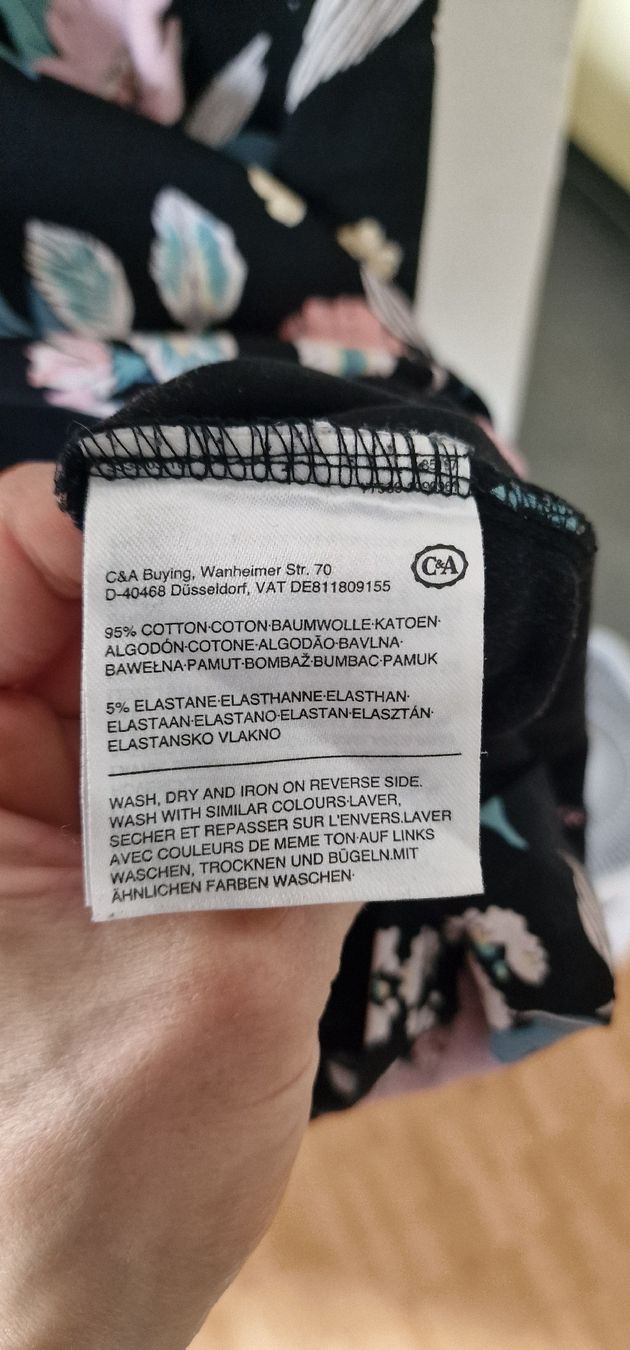 C&A Vestiti: Kleid von Clockhouse, Grösse L, Blumenmuster – Usato da Romanshorn venduto da REALJessiB 4