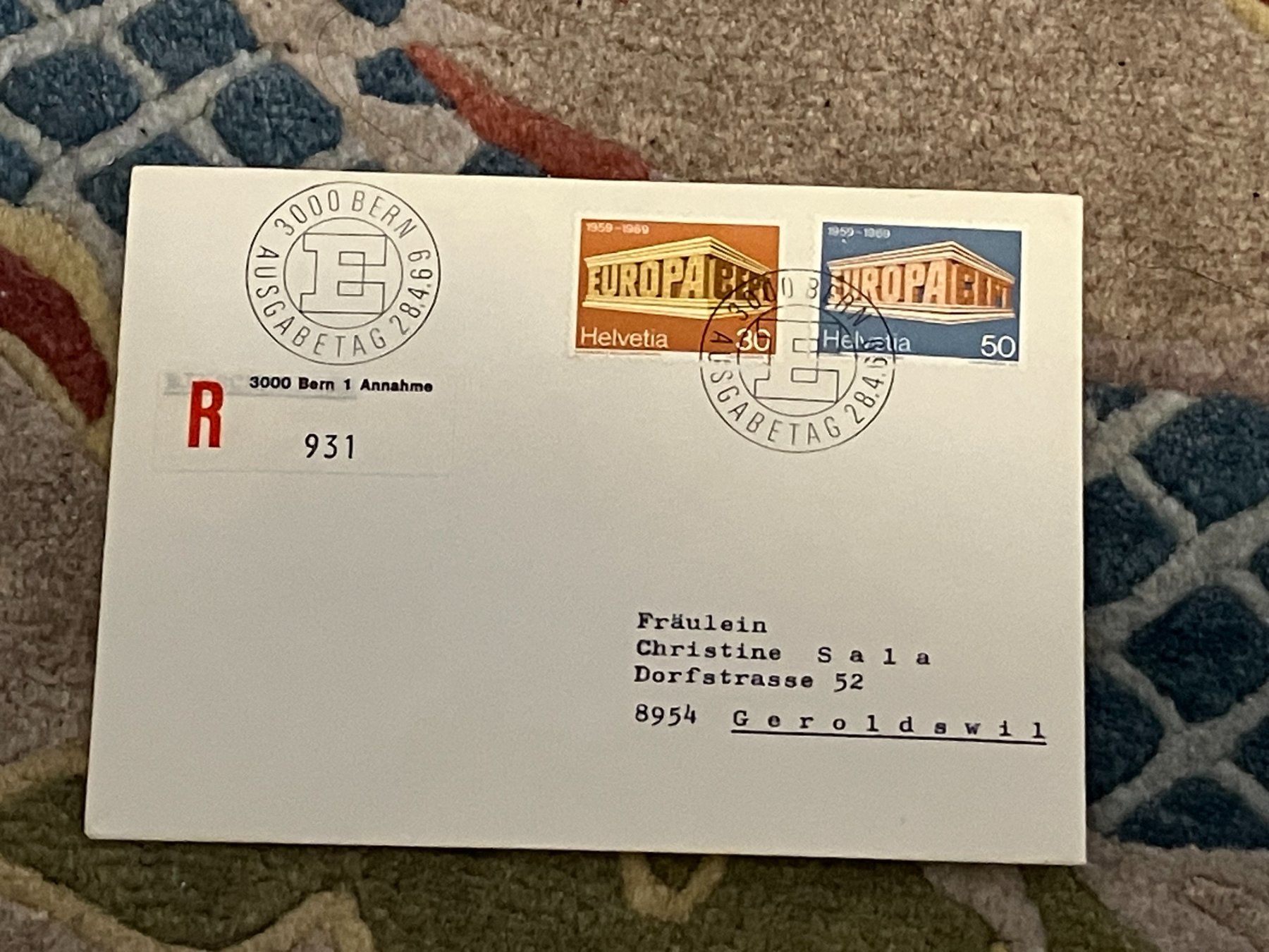 Tutti i francobolli: CH FDC  Einschreiben 1969 – Usato da Koblenz venduto da Markenhimmel