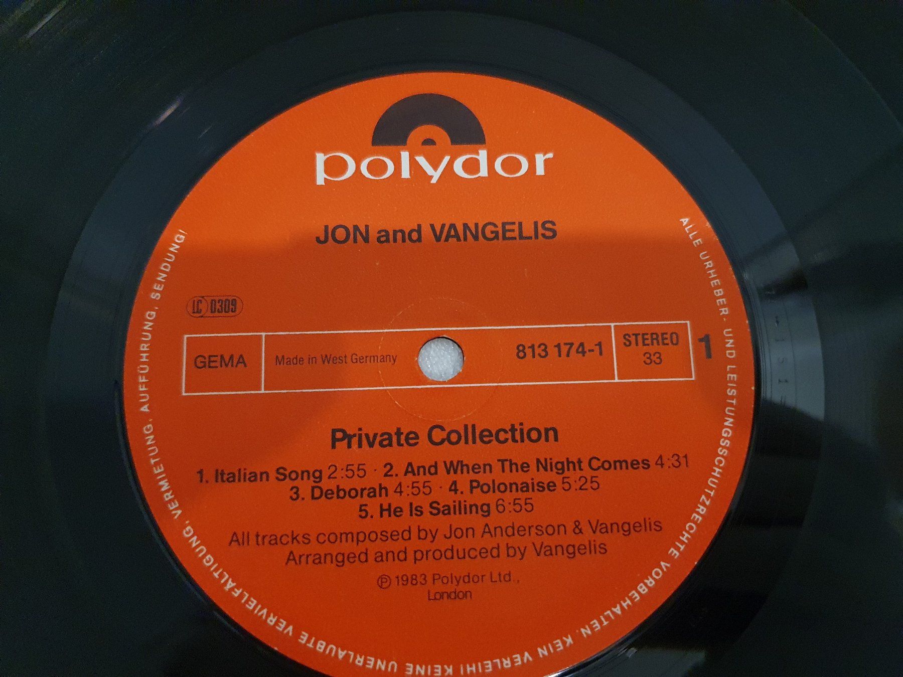 Schallplatten: Jon And Vangelis – Private Collection – Gebraucht aus Uster von Vinyl-Leidenschaft 3
