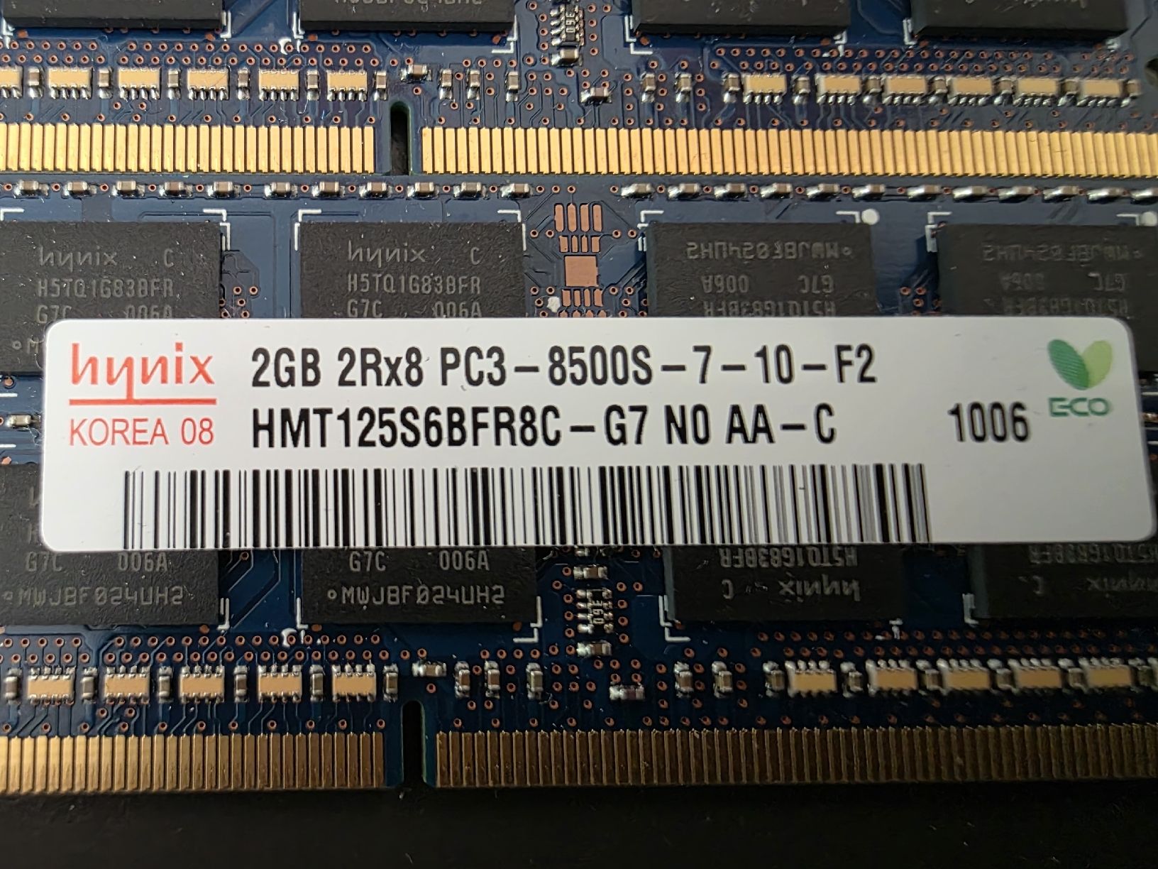 Memoria / RAM: SO-DIMM 2x  2GB PC3-8500S Hynix 2 Stück – Usato da Grosswangen venduto da Bitubo 1