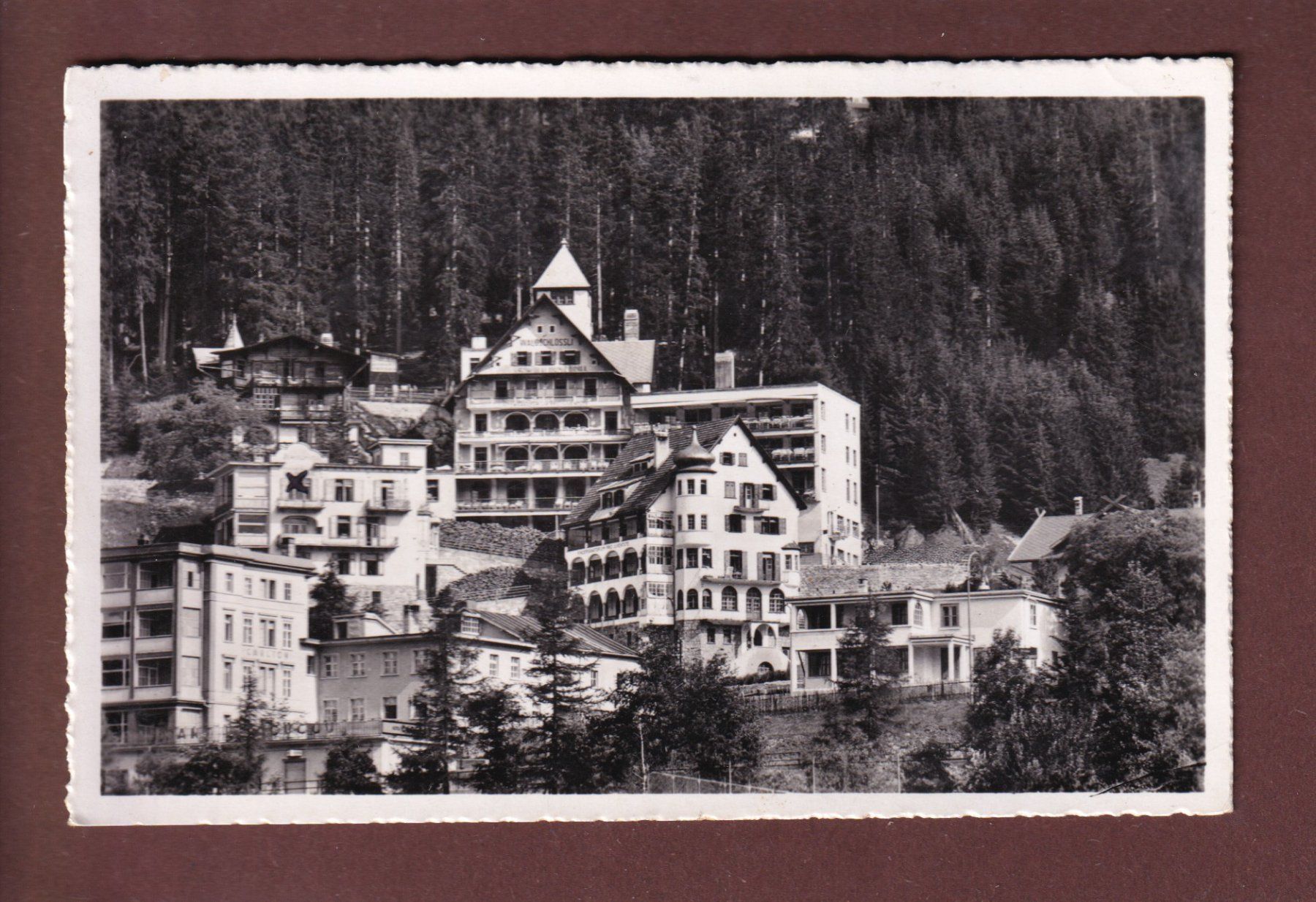 Cartoline postali: DAVOS-PLATZ - Sanatorium Pro Juventute - 1952 – Usato da Pully venduto da nicecards
