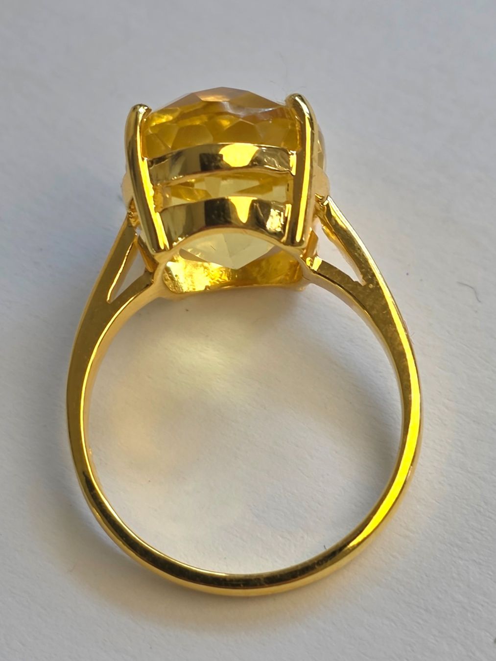 Anelli: Gold Fingering GelbSafir – Nuovo e nell'imballaggio originale da Zürich venduto da adriben 4