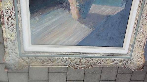 Gemälde: Geranien Oelbild, Antik – Gebraucht aus Bleienbach von Mineral_Antik57 2