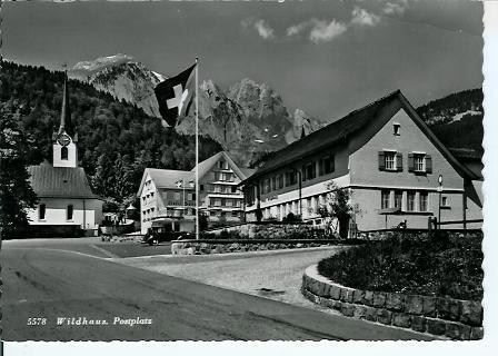 Cartoline postali: Wildhaus SG Post Oldtimer Citroen 1956 – Usato da Ennetmoos venduto da Ambuman