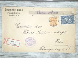 TR78 Front d'enveloppe + Timbre Allemagne 1923