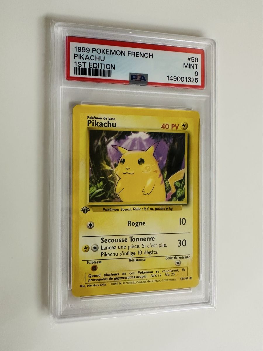 Pokémon Sammelbilder & Trading cards: Pikachu 1 Edition 1999 FR PS9 Mint  – Gebraucht aus Petit-Lancy von L4NCE
