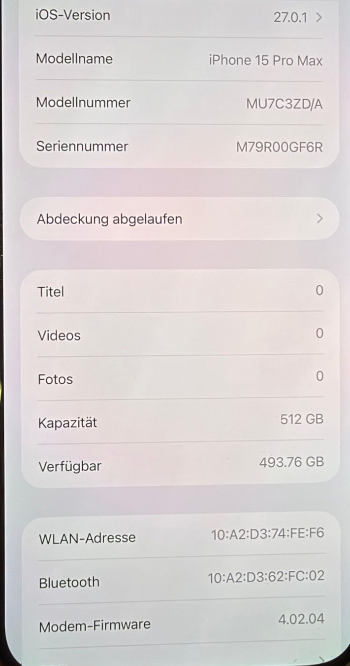 Apple Handys / Smartphones: Iphone 15 Pro Max Black Titanium 512 GB – Gebraucht aus Trimmis von Kene_Design_Form 5