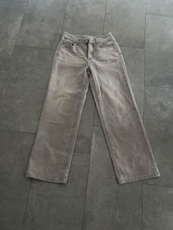 Coole Jeans, hellgrau, Gr. XS, weite Beine, top Zustand