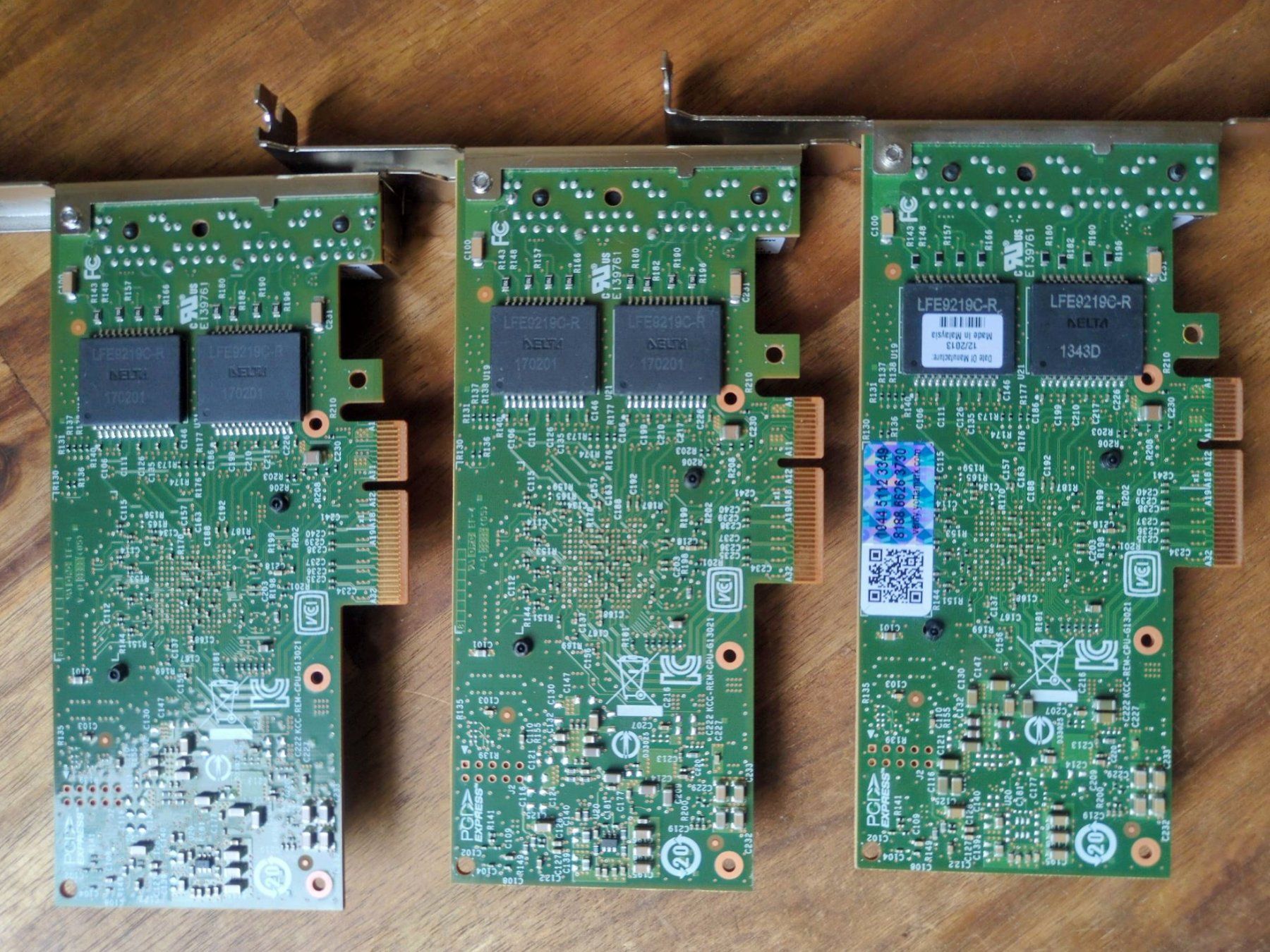 Intel Unità & Adattatore: 3x Original Intel i350-T4 Quad NICs – Usato da Langenthal venduto da YElektra 1