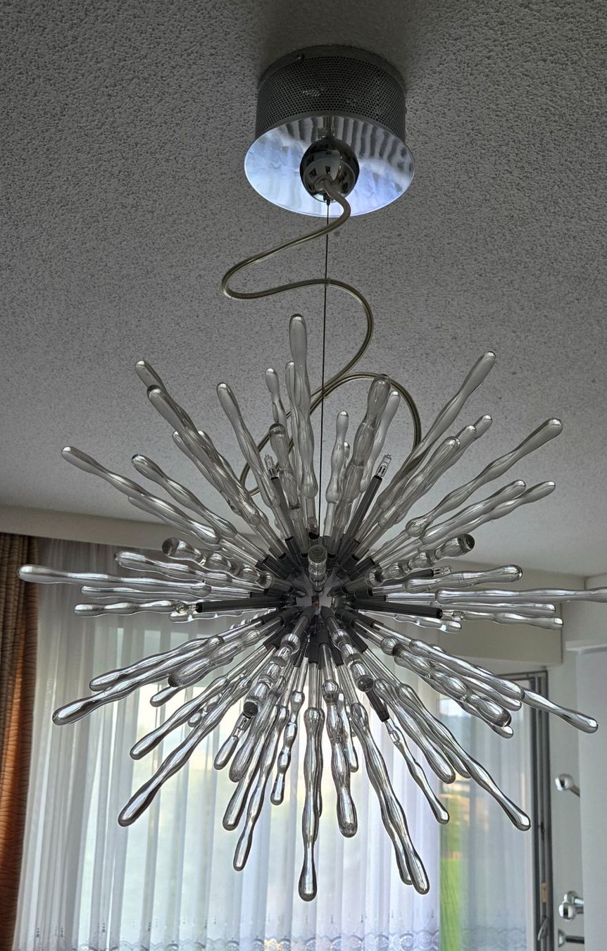 Lustres & lampes de plafonds: Deckenleuchte mit vielen Glasstangen – D'occasion à Adlikon b.Regensdf par YvZi