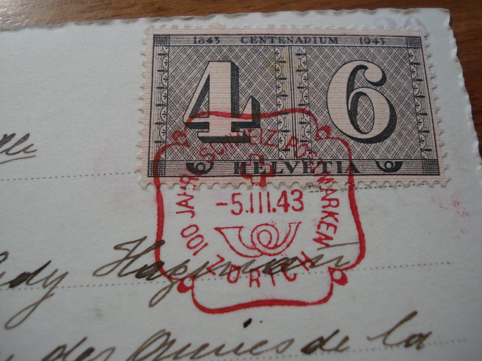 Cartoline postali: Karte SBB Roter Pfeil, 1943, Roter o, – Usato da Niederwil AG venduto da morostahu 2
