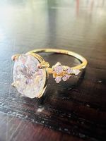 Elegant 3-Carat Moissanite Ring.