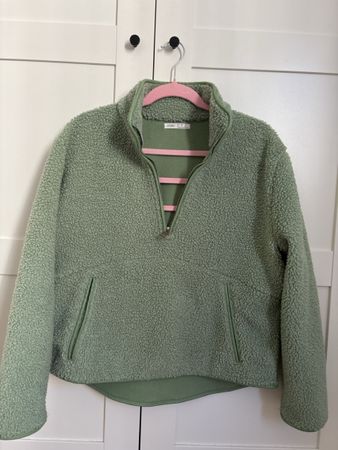 Oysho Fleece Pullover grün Grösse S guter Zustand