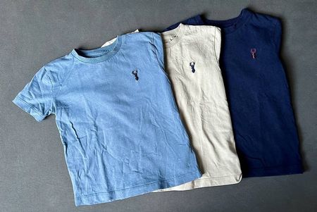 Next Kinder T-Shirt, 3er Set mit Hirsch Stickerei, Grosse 98