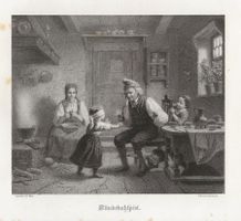 Lithographie 1863 - Blindekuhspiel, Spiel