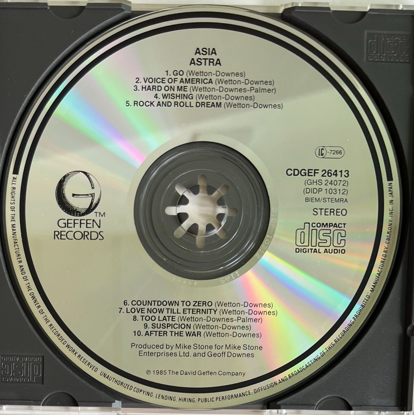 CD: ASIA / Astra – Usato da Bischofszell venduto da kustavi 2